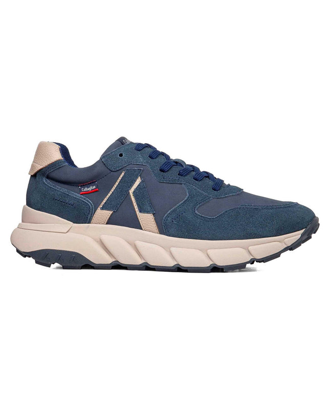 Callaghan Sneakers Uomo in Camoscio Blu 63800 ROCKER BLUE Callaghan 