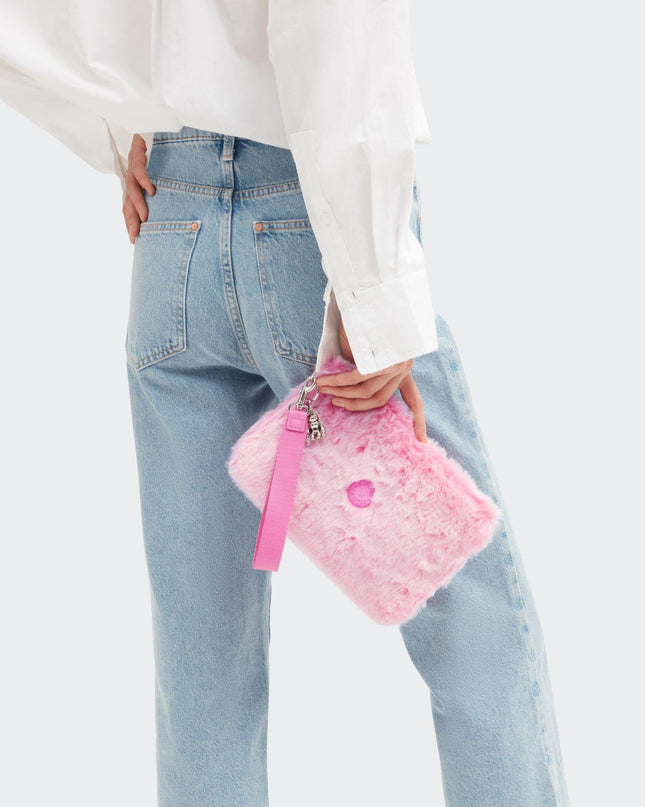 Pochette Peluche Pink FANCY VALENTINE PINK Kipling 