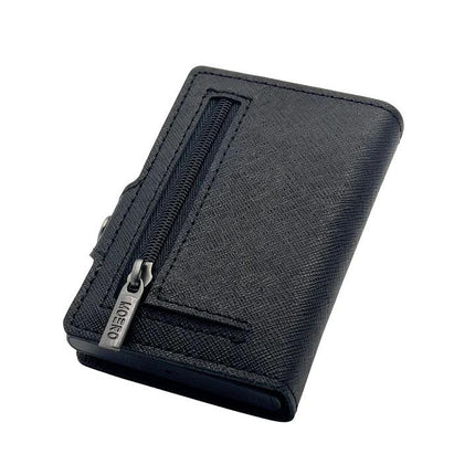 Moero Saffiano Black Zip Portafoglio Slim - MARIO SPATARELLA
