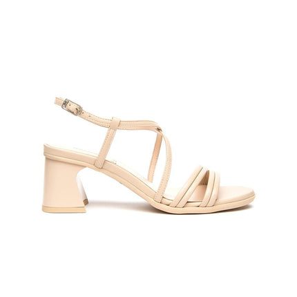 Nero Giardini Sandali Donna con Tacco in Pelle Lino - MARIO SPATARELLA