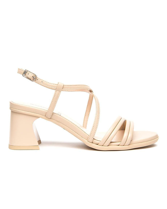 Nero Giardini Sandali Donna con Tacco in Pelle Lino - MARIO SPATARELLA