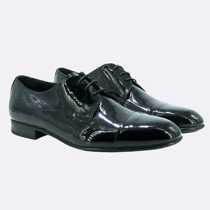Stingata Cerimonia Derby Vernice Nero Elegante Sposo ELITE 3 VERNICE NERO Rogal's 