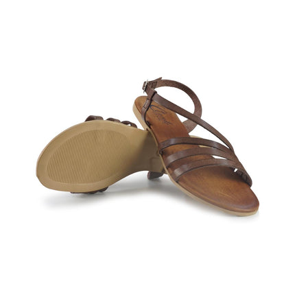 Sandali Bassi Flat Donna in Pelle Moro 2764 MORO Clanto 