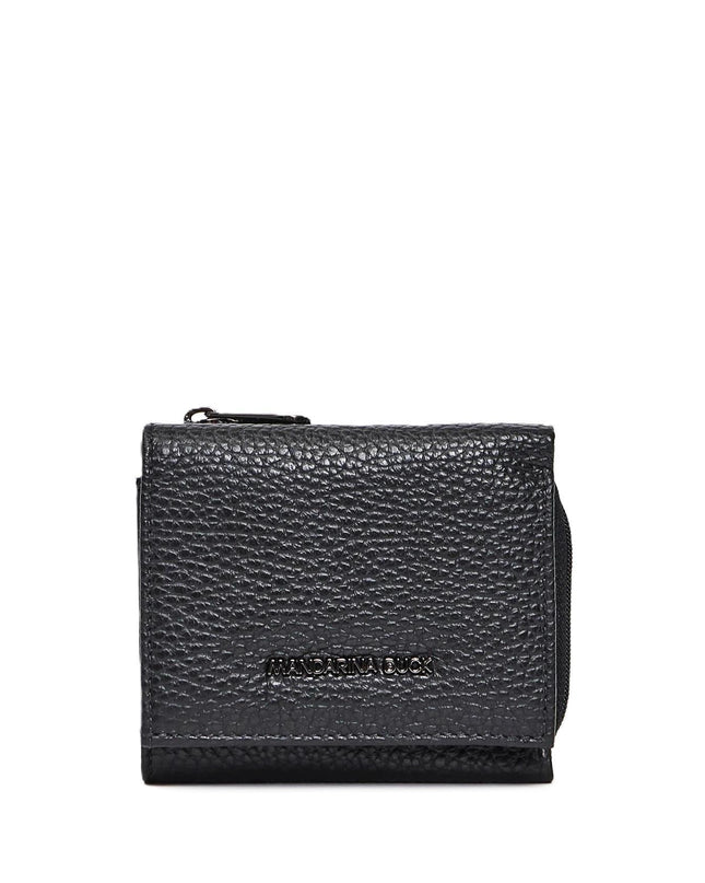 Mandarina Duck Portafogli Donna Pelle Nero Portamonete FZP76 MELLOW LEATHER BLACK Mandarina Duck 