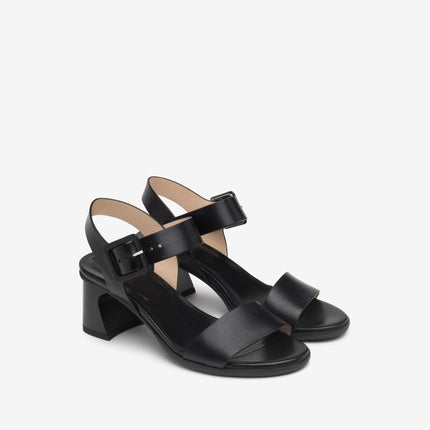 Nero Giardini Sandali Donna con Tacco in Pelle Nera E513240D NERO 100 Nero Giardini 