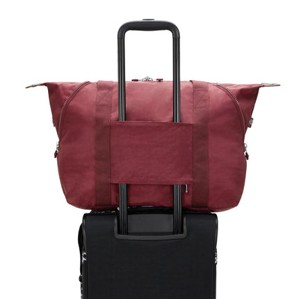 Kipling Borsone Shopper Viaggio in Tessuto Lounge Wine - MARIO SPATARELLA