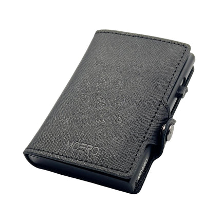 Moero Saffiano Black Zip Portafoglio Slim - MARIO SPATARELLA