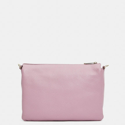 Mandarina Duck Pochette in Pelle Lilla con Tracolla FZT12 MELLOWLEATHER LILAC ROSE Mandarina Duck 