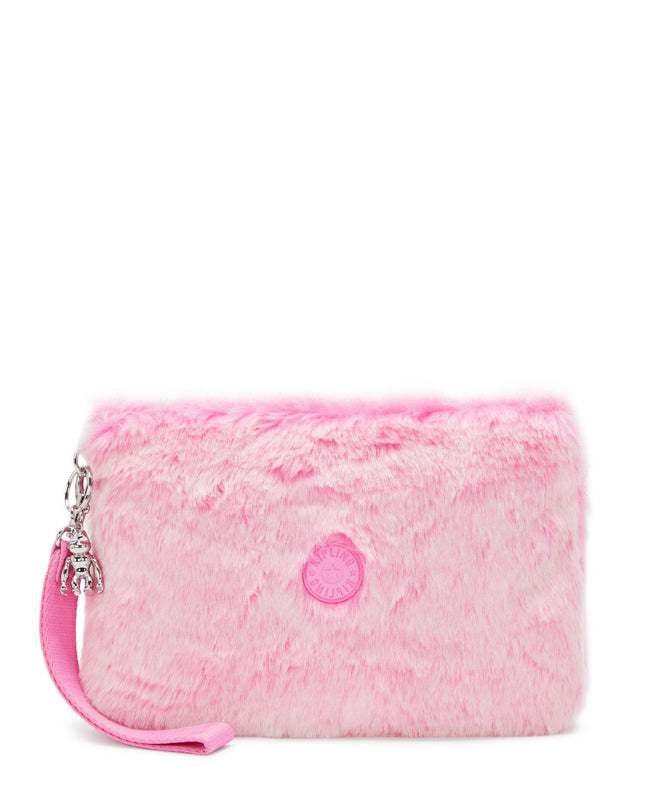 Pochette Peluche Pink FANCY VALENTINE PINK Kipling 