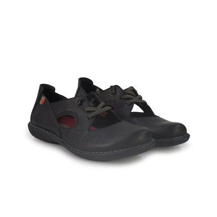Jungla Ballerina Donna con Lacci in Pelle Nera 8154 BLACK Jungla 