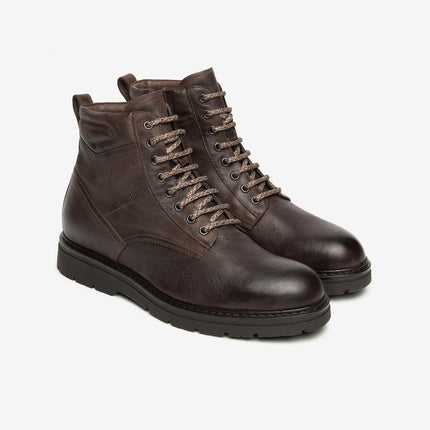 Nero Giardini Stivaletti Anfibi Uomo in Pelle Testa di Moro - MARIO SPATARELLA