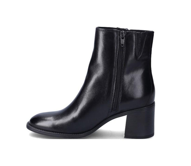 Stivaletti Donna con Tacco in Pelle Nero WH476H03P ROMA BLACK Vueva 