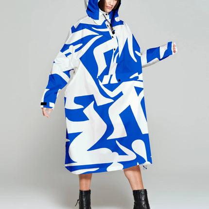 Rainkiss Mantella Antipioggia Poncho Timo Kuilder Blu Dance RAIN PONCHO TIMO KUILDER BLU DANCE RAINKISS 