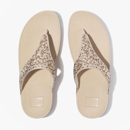 FitFlop Sandali Donna Infradito con Micro Strass Platino - MARIO SPATARELLA