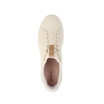 Geox Sneakers Donna Flextride Plus FastIn in Pelle Beige D657SC FLEXTRIDE PAPYRUS Geox 