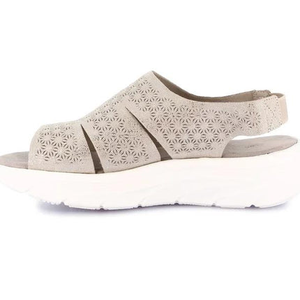 Grunland Sandali Donna con Zeppa Morbida Elastico al Tallone in Tessuto Grigio SA2011 SAVA METAL Grunland 