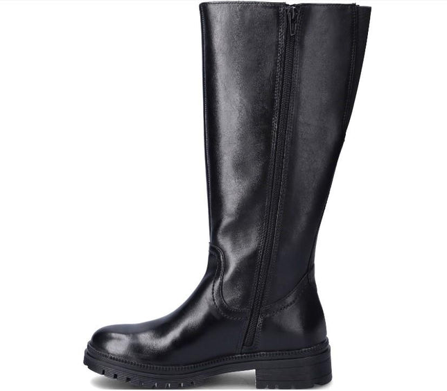 Stivali Donna in Pelle Nera WB54H12 PORTER BLACK Vueva 