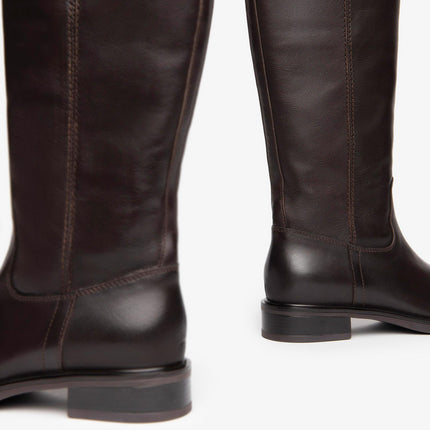 Stivali Tacco Basso Pelle Marrone I408850D MORO 300 Nero Giardini 