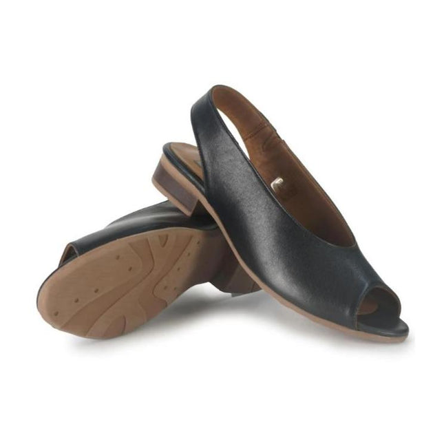 Sandali Bassi Donna Pelle Nera A6401 BLACK Bueno 