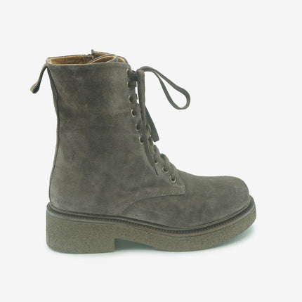 Stivaletto Donna con Lacci Z4305 ESPRESSO Bueno 