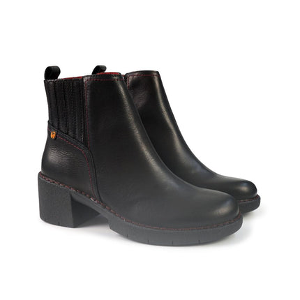 Jungla Stivaletti Donna con Tacco in Pelle Nero 8136 BLACK Jungla 