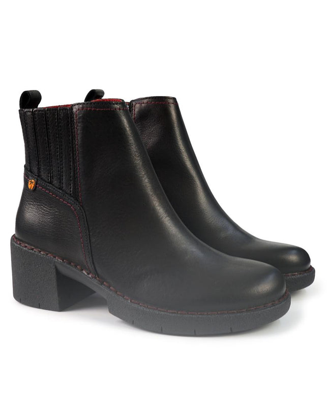 Jungla Stivaletti Donna con Tacco in Pelle Nero 8136 BLACK Jungla 