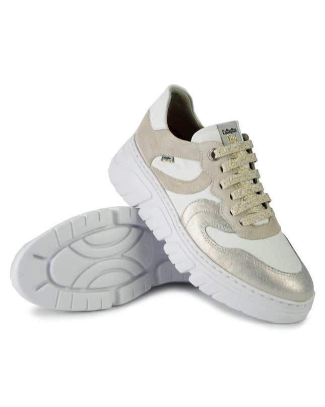 Callaghan Sneakers Donna in Pelle Multicolor Bianco 51809 BACCARA MARFIL BLANCO Callaghan 