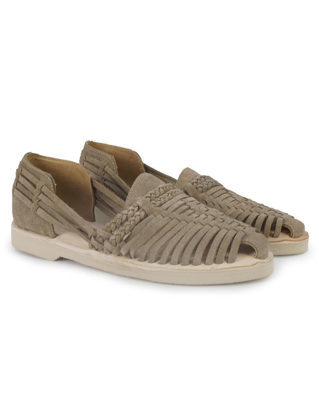 Huarache Mocassino Sandalo Donna in Camoscio Sabbia 300 CAMO SAND Taj 