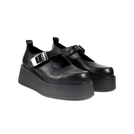 Ballerine con Zeppa Bruno Premi in Pelle Nero BM6002 BLACK Bruno Premi 