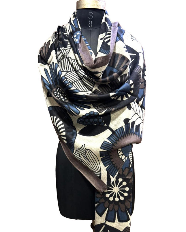 Foulard Spatarella in Cashmere Fantasia Multicolore - MARIO SPATARELLA