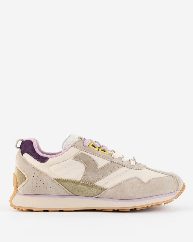 Sneakers Victoria Running Donna in Pelle Beige 8812100 ROOT D BEIGE Victoria 