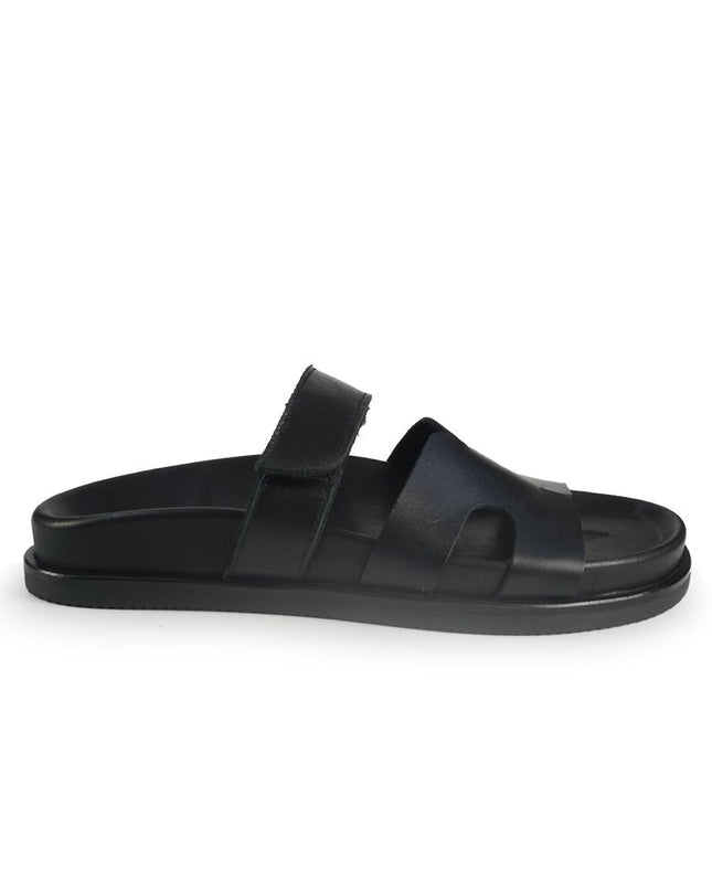 Tsakiris Mallas Sandali Donna con Plantare in Pelle Nero 956 KIMOLOS BLACK Tsakiris Mallas 