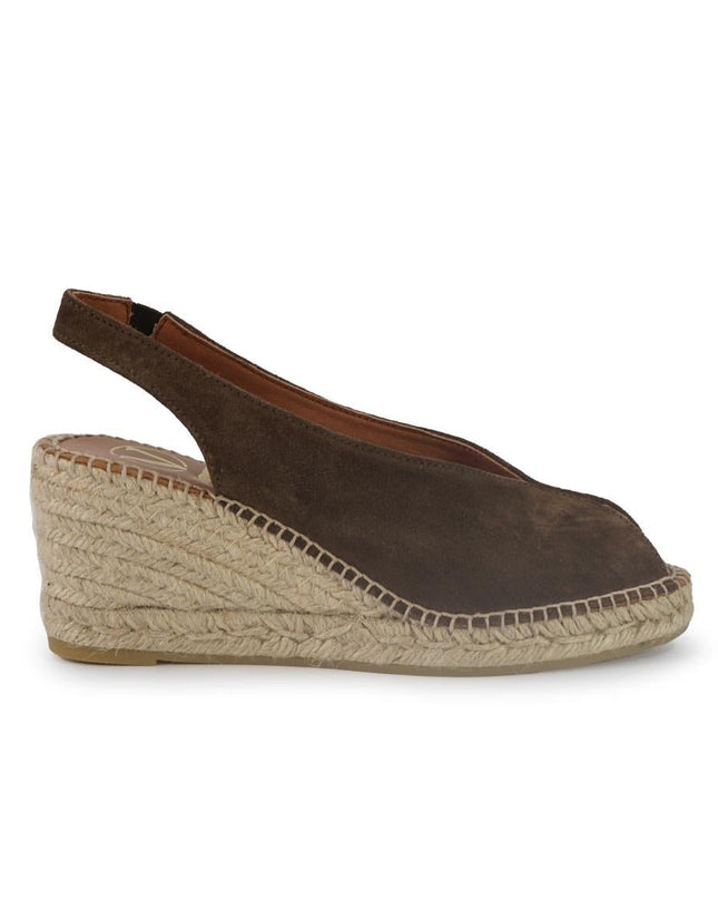 Viguera Espadrillas Donna Alpargatas Chanel in Camoscio Marrone - MARIO SPATARELLA