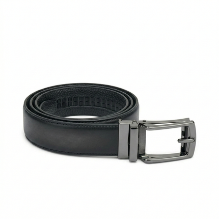 Frau Cintura Uomo con Chiusura a Scatto in Pelle Nera 148C SHADE BLACK Frau 
