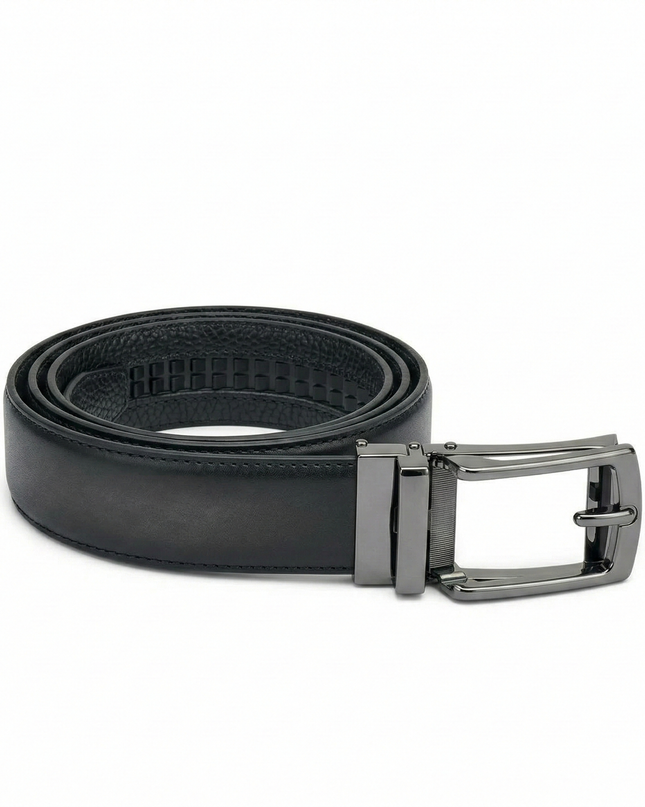 Frau Cintura Uomo con Chiusura a Scatto in Pelle Nera 148C SHADE BLACK Frau 