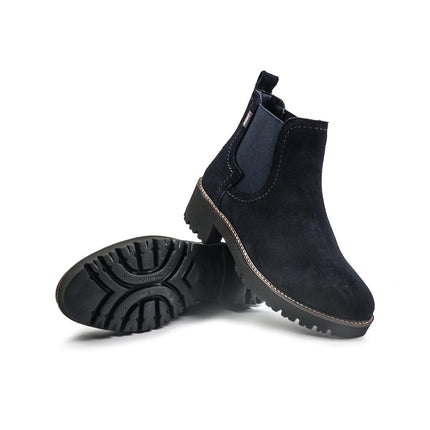 Callaghan Stivaletti Chelsea Donna in Camoscio Blu - MARIO SPATARELLA