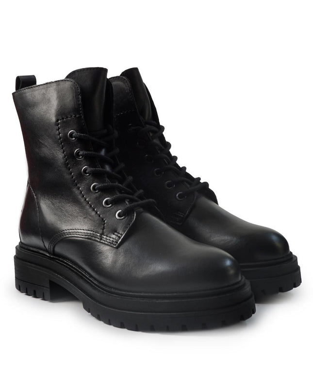 Vueva Stivaletti Anfibi Donna in Pelle Nero WH405H36 ILARIA BLACK Vueva 
