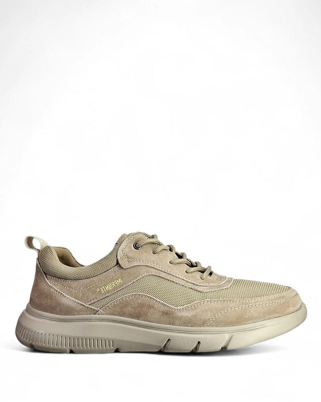 Impronte Sneakers Uomo in Camoscio e Tessuto Beige CORRIER BEIGE Impronte 