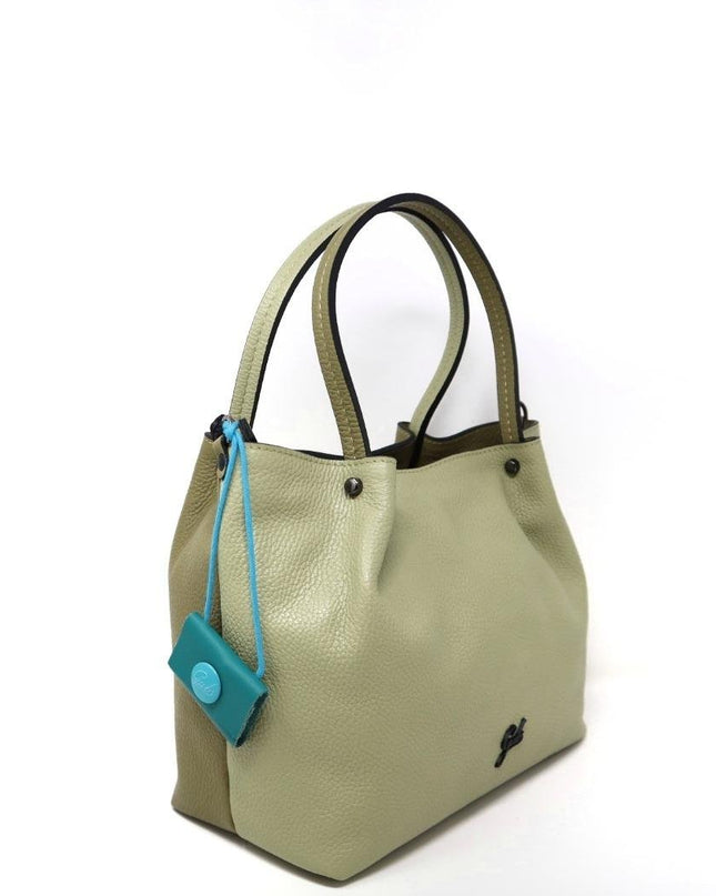 Gabs Borsa Donna Shopper in Pelle Celadon Savana - MARIO SPATARELLA