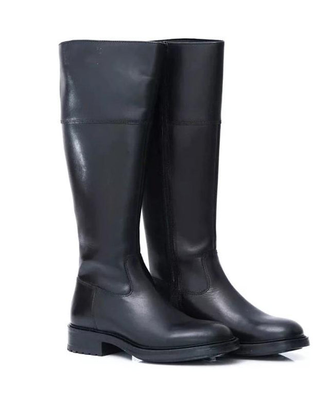 Stivali Donna Amazzone in Pelle Nero WB66H05 PORTER BLACK Vueva 