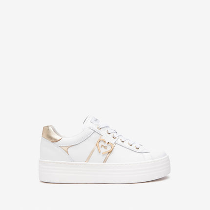 Nero Giardini Sneakers Donna Platform in Pelle Bianca E513022D BIANCO 707 Nero Giardini 