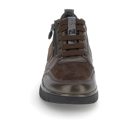 Stonefly Sneakers Donna Lacci e Zip in Pelle Marrone Brown 221739 CLERYN BROWN Stonefly 