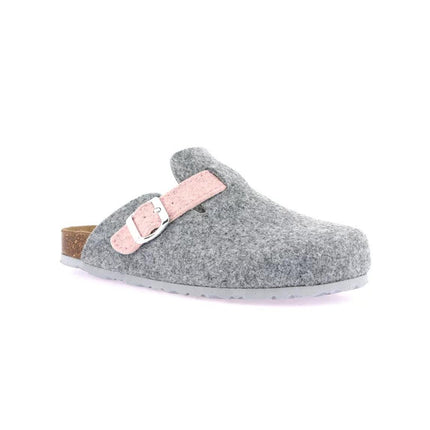 Grunland Pantofola Ciabatta Donna in Feltro Grigio - MARIO SPATARELLA
