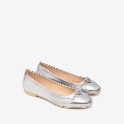 Nero Giardini Ballerina Pelle Acciaio Silver E410000D ACCIAO 115 Nero Giardini 