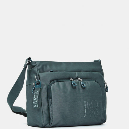 Mandarina Duck Borsa Multitasche con Tracolla in Tessuto Verde QMT58 MD20 PINE GREEN Mandarina Duck 