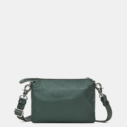 Mandarina Duck Pochette con Tracolla  in Pelle Pine Green FZT12 MELLOW LEATHER PINE GREEN Mandarina Duck 