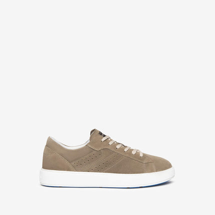 Sneakers Uomo Bassa Camoscio E400220U BISCOTTO 352 Nero Giardini 