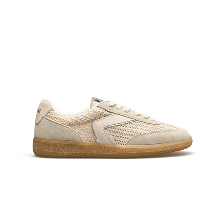Verbenas Sneakers Bassa Donna in Pelle e Tessuto Beige SOUND TROPIC VANIGLIA Verbenas 