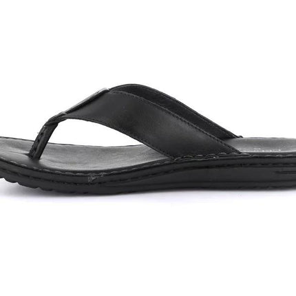 Grunland Sandali Infradito Uomo in Pelle Nera CI3083 LAPO NERO Grunland 