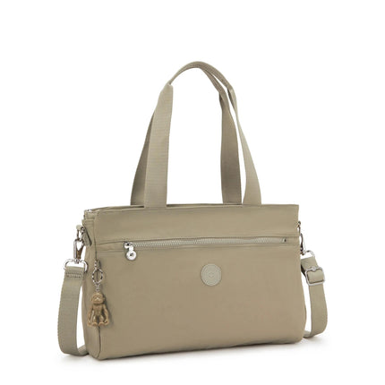 Borsa Lavoro Kipling Lapdop 13 Pollici con Tracolla in Tessuto Beige ELYSIA WORK S BOHO TAN Kipling 